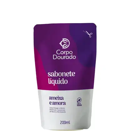 Imagem do produto Corpo Dourado Amora e Ameixa Refil - Sabonete Líquido Corporal 200ml