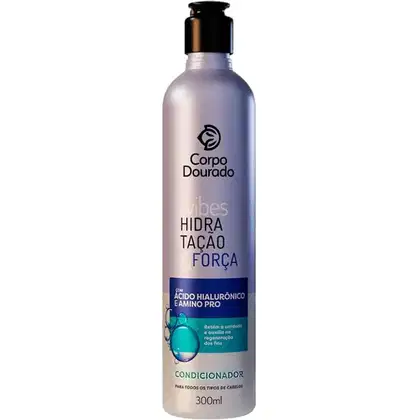 Imagem do produto Corpo Dourado Vibes Hidratação - Condicionador com Ácido Hialurônico 300ml