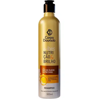 Imagem do produto Corpo Dourado Vibes Nutrição - Shampoo Mix de Óleos 300ml