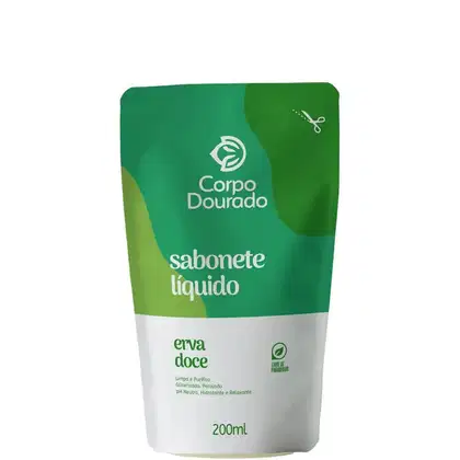 Imagem do produto Corpo Dourado Erva Doce Refil - Sabonete Líquido Corporal 200ml