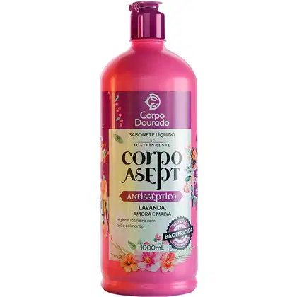 Imagem do produto Corpo Dourado Asept Lavanda - Sabonete Líquido Corporal Antisséptico 1L