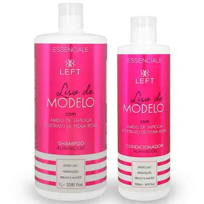 Imagem do produto Kit Left Cosméticos Essenciale Liso de Modelo Duo (2 Produtos)