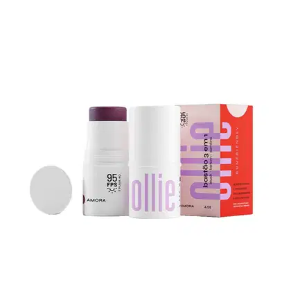 Imagem do produto Ollie 3 em 1 Cor FPS95 Amora - Blush em Bastão 4,5g