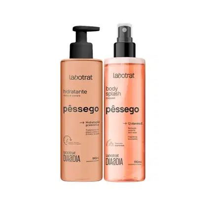 Imagem do produto KIT HIDRATANTE PESSEGO 190ML + BODY SPLASH PESSEGO 190ML - LABOTRAT