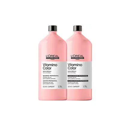 Kit L'Oréal Professionnel Serie Expert Vitamino Color Duo Salon Care, 2 produtos.