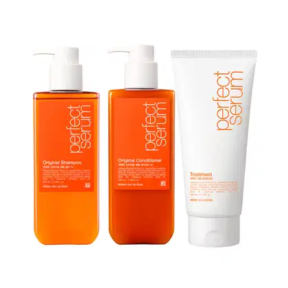 Imagem do produto Mise en Scène - Perfect Serum Kit (Shampoo 530ml + Condicionador 530ml + Máscara 330ml)