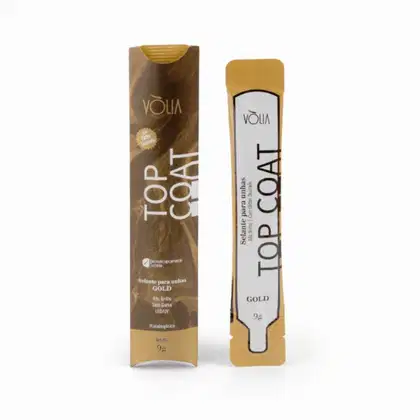 Imagem do produto Top Coat Gold (Dourado) Refil Sache 9g - Vólia