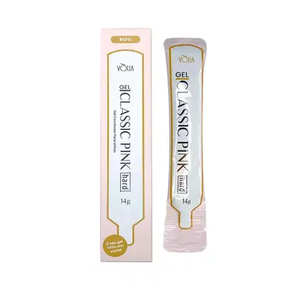 Imagem do produto Sache Gel Classic Pink HARD 14g - Volia