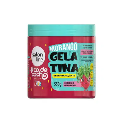 Gelatina Desembaraçante Morango #todecacho Kids  550g, da marca Salon Line