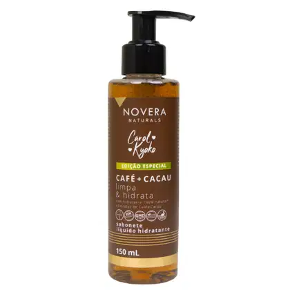 Imagem do produto Left Cosméticos Novera Naturals Carol Kyoko Café + Cacau - Sabonete Líquido 150ml