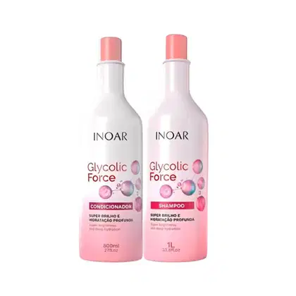 Imagem do produto Inoar Kit Glycolic Force Shampoo 1L Condicionador 800ml