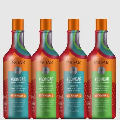 Imagem do produto Inoar Bombar 2 Kits Shampoo e Condiciondor Litro