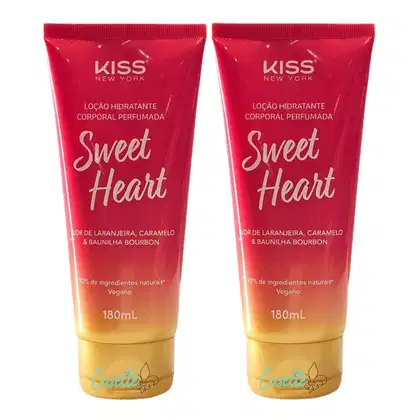 Imagem do produto Kit Kiss New York Sweet Heart - Hidratante Corporal 180ml - 2 Unidades