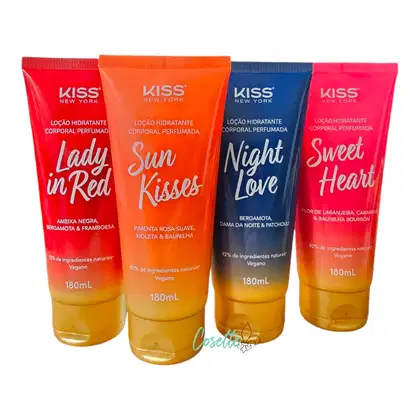 Imagem do produto Kit Kiss New York Fragrâncias - Loção Corporal Hidratante (4 Unidades)