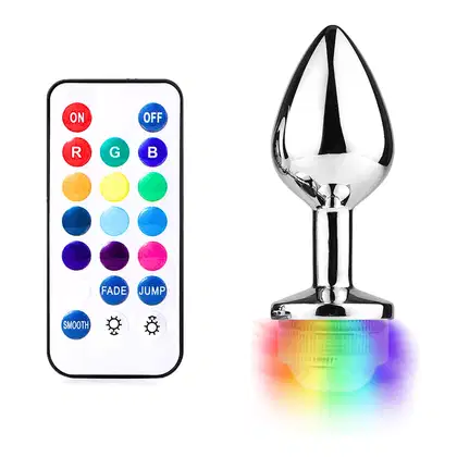 Imagem do produto Plug Anal com Led Tamanho Pequeno 13 Cores