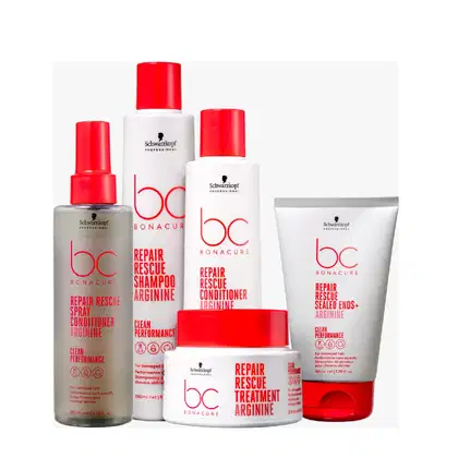Imagem do produto Kit BC Bonacure Schwarzkopf Repair Rescue: A Solução Completa para Cabelos Danificados (5 Produtos Pequenos)