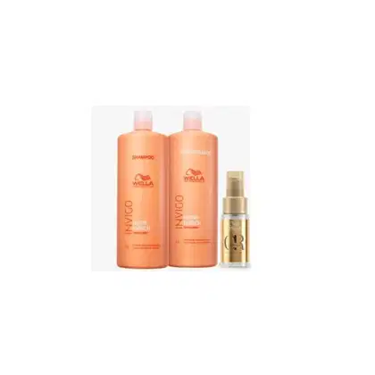Imagem do produto Kit Wella Professionals Nutri-Enrich Oil Reflections Salon Light (3 Produtos)
