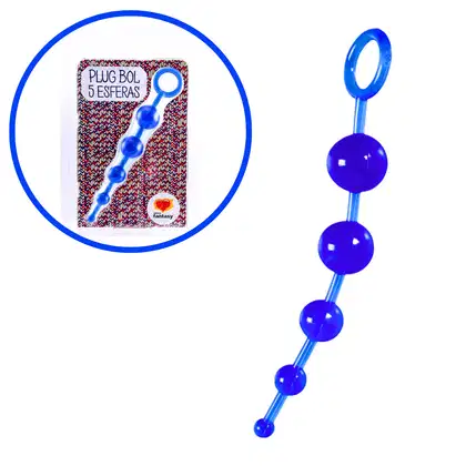 Imagem do produto Plug 5 Esferas Azul
