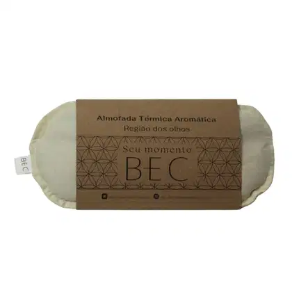 Almofada Térmica Aromática BEC | Bem-Estar Consciente Seu Momento Região dos Olhos, cor Cru.