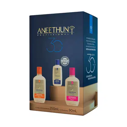 Imagem do produto Kit Linha A Pack Aneethun 30 Anos 2 Cremes 250ml + 1 Brilho 90ml 