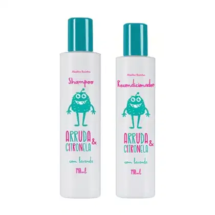 Kit Abelha Rainha Arruda & Citronela com Lavanda Duo Care, 2 produtos.