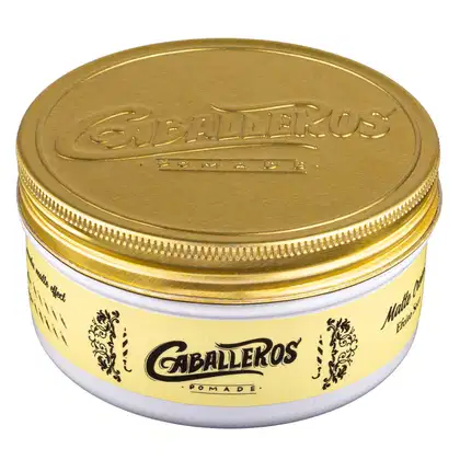 Pomada Modeladora Caballeros Matte Cream. Volumetria de 100g.
