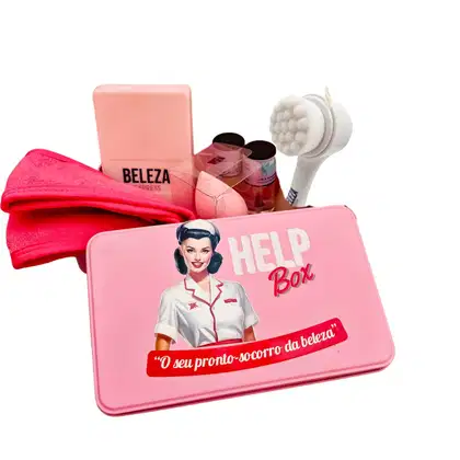 Imagem do produto Kit Presente Caixa com acessórios de skincare P- Help Box-Pronto Socorro da Beleza