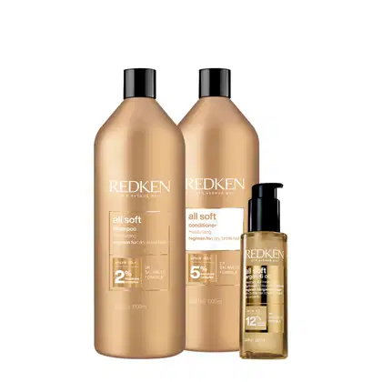 Imagem do produto Kit Redken All Soft Salon Oil (3 produtos)