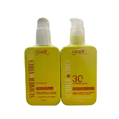 Imagem do produto Kit Skelt Summer Vibes - Protetor Solar 30 FPS 170ml + Acelerador 170ml
