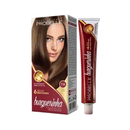 Imagem do produto Tonalizante 7.0 Louro Médio Sem Amônia Burguesinha Probelle