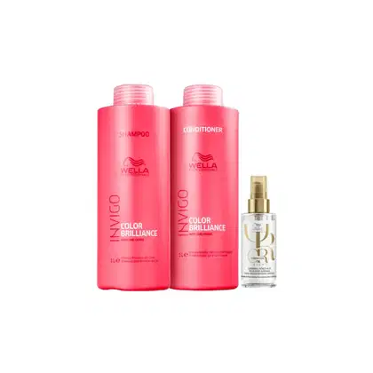 Imagem do produto Kit Wella Professionals Color Brilliance Oil Light Salon (3 Produtos)