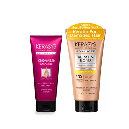 Imagem do produto KKerasys Kit ( Máscara Deep Repair 300ml + Keramide Ampoule 200ml)