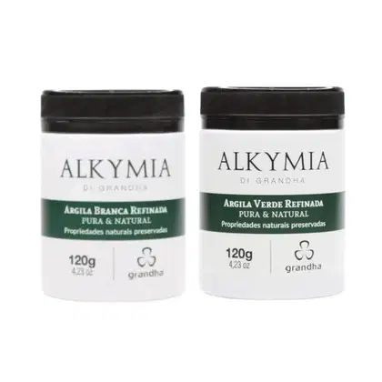 Imagem do produto Argila Verde + Argila Branca Alkymia Grandha 120g cada