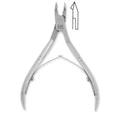 Imagem do produto Alicate de Cutícula Edel Solingen Mola Dupla Aço Inox 10cm
