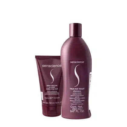 Imagem do produto Senscience True Hue Violet Shampoo e Máscara Intensif (2 produtos)