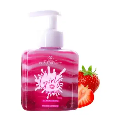 Imagem do produto Gel Creme para Virilha Morango com Creme Beijável 180g - Phallebeauty
