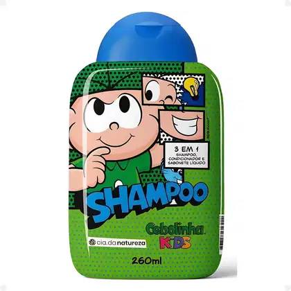 Imagem do produto Shampoo 3 em 1 Cia da Natureza Cebolinha Kids 260ml
