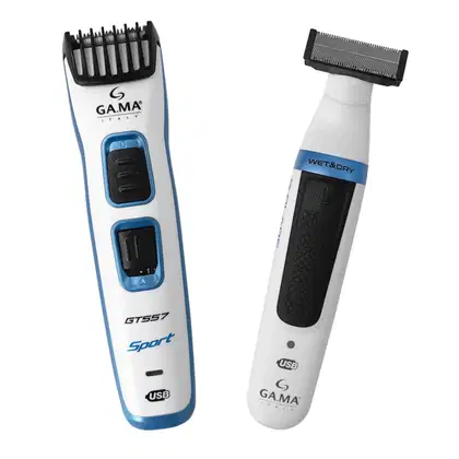 Imagem do produto GA.MA Italy Kit Máquina de acabaMento GT557 e Aparador de pêlos G-Blade W&D Bivolt