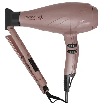 Imagem do produto Kit Secador e Prancha GA.MA Keration Led Keration Pro Bivolt