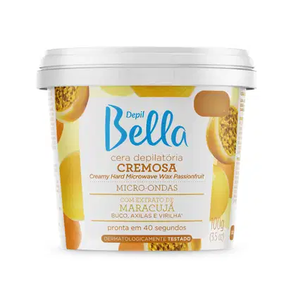 Imagem do produto Cera Depilatória Micro-ondas Maracujá Buço Depil Bella 100g