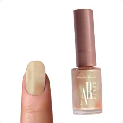 Imagem do produto Esmalte Cintilante Celeste Dourado Fácil Aplicação Nas Unhas Ar Cores Abelha Rainha REF 4482