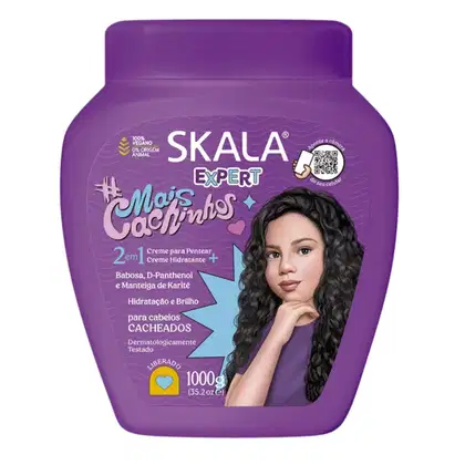 Imagem do produto Máscara Hidratação Creme Pentear Cacheado Infantil Skala 1kg
