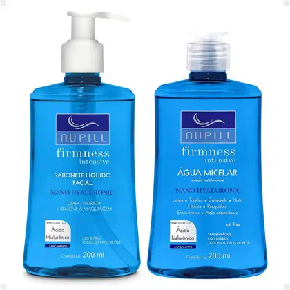 Imagem do produto Kit Nupill Firmness Intensive Nano Hyaluronic: Sabonete Líquido e Água Micelar 200ml