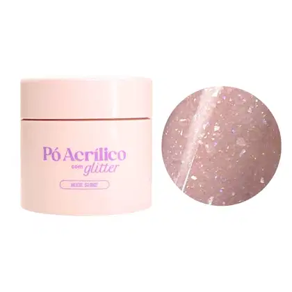 Imagem do produto Pó Acrílico com Glitter Nude Shine 20g - Vólia