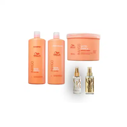 Imagem do produto Kit Wella Professionals Invigo Nutri Enrich Power Oil (5 Produtos)