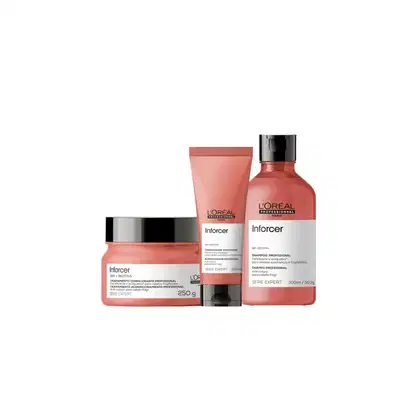 Kit L'Oréal Professionnel Inforcer Serie Expert Trio Home Care, 3 produtos.