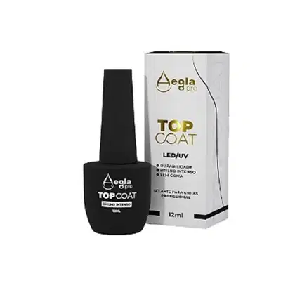 Base Fixadora de Esmalte Aegla Pro Top Coat LED/UV, 12ml.
