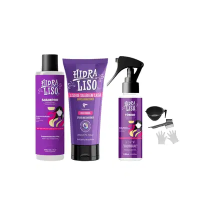 Imagem do produto Kit Hidraliso Progressiva 200ml + Tonico Capilar + Shampoo