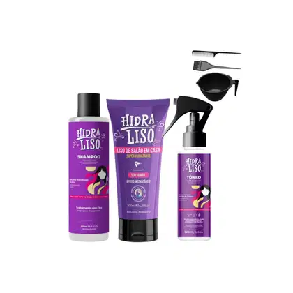 Imagem do produto Hidraliso Alisante De Chuveiro + Tonico Capilar + Shampoo