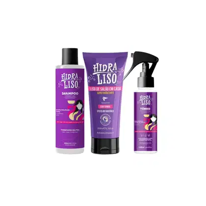 Imagem do produto Alisante De Chuveiro Hidraliso + Tonico Poderoso + Shampoo